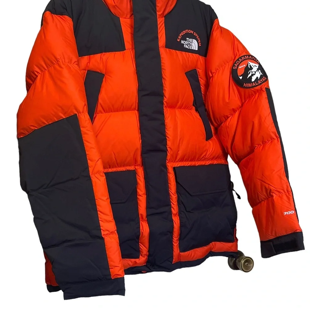 The North Face Men's Orange and Black Jacket - Picture 5 of 15